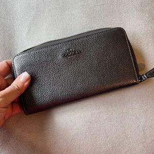 Gunmetal color Coach wallet